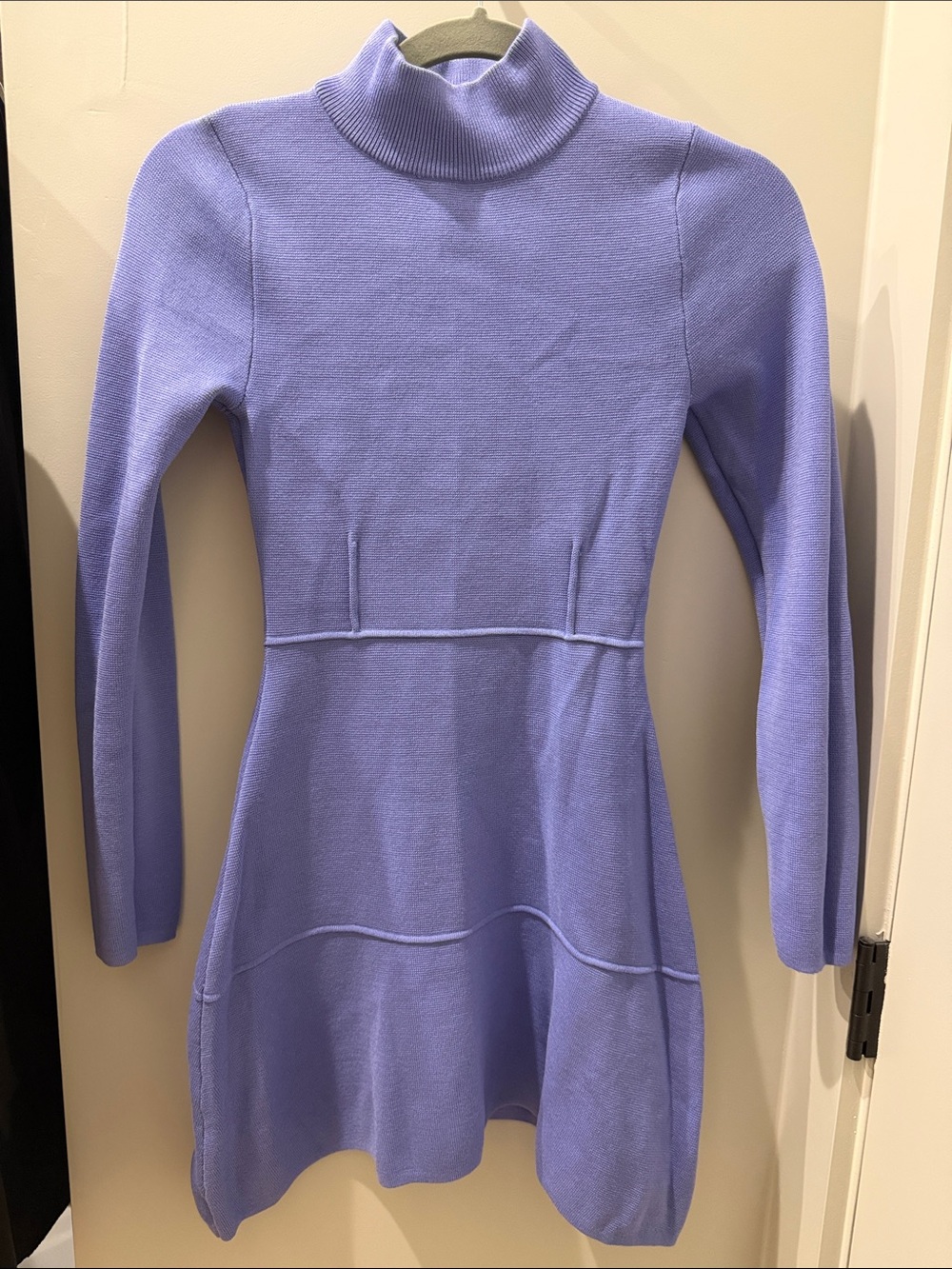 Zara Lavender Blue Long Sleeve Mini Dress